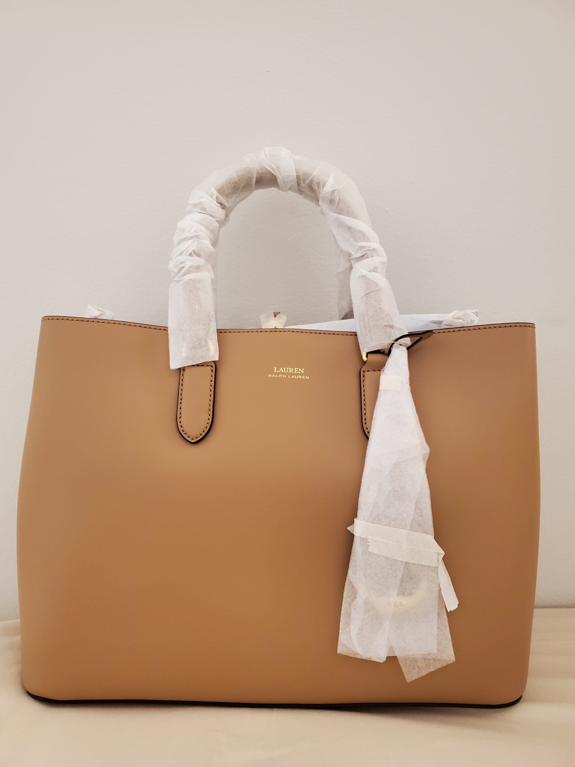 Ralph Lauren Nude Large Marcy Satchel - Yah-bu