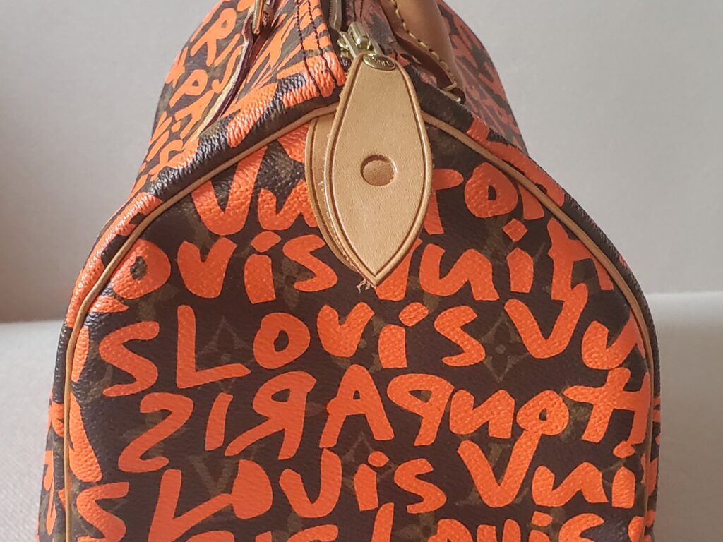 louis vuitton orange and brown bag